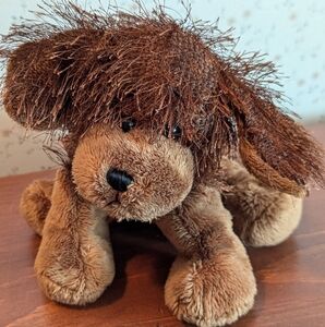 Ganz Webkinz Puppy Brown Fuzzy soft 9" stuffed animal, plush stuffy cuddly